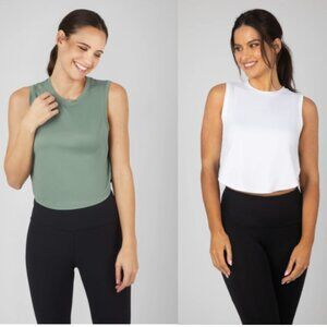 90 Degree by Reflex Super Soft Side Slit Convertible Tank 2PK Bundle, XS NWT